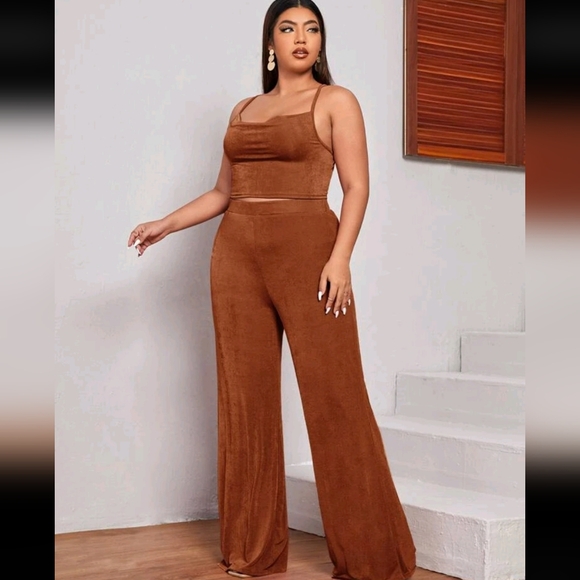 Shein Plus Size 2 Piece Pants Set - Picture 1 of 10